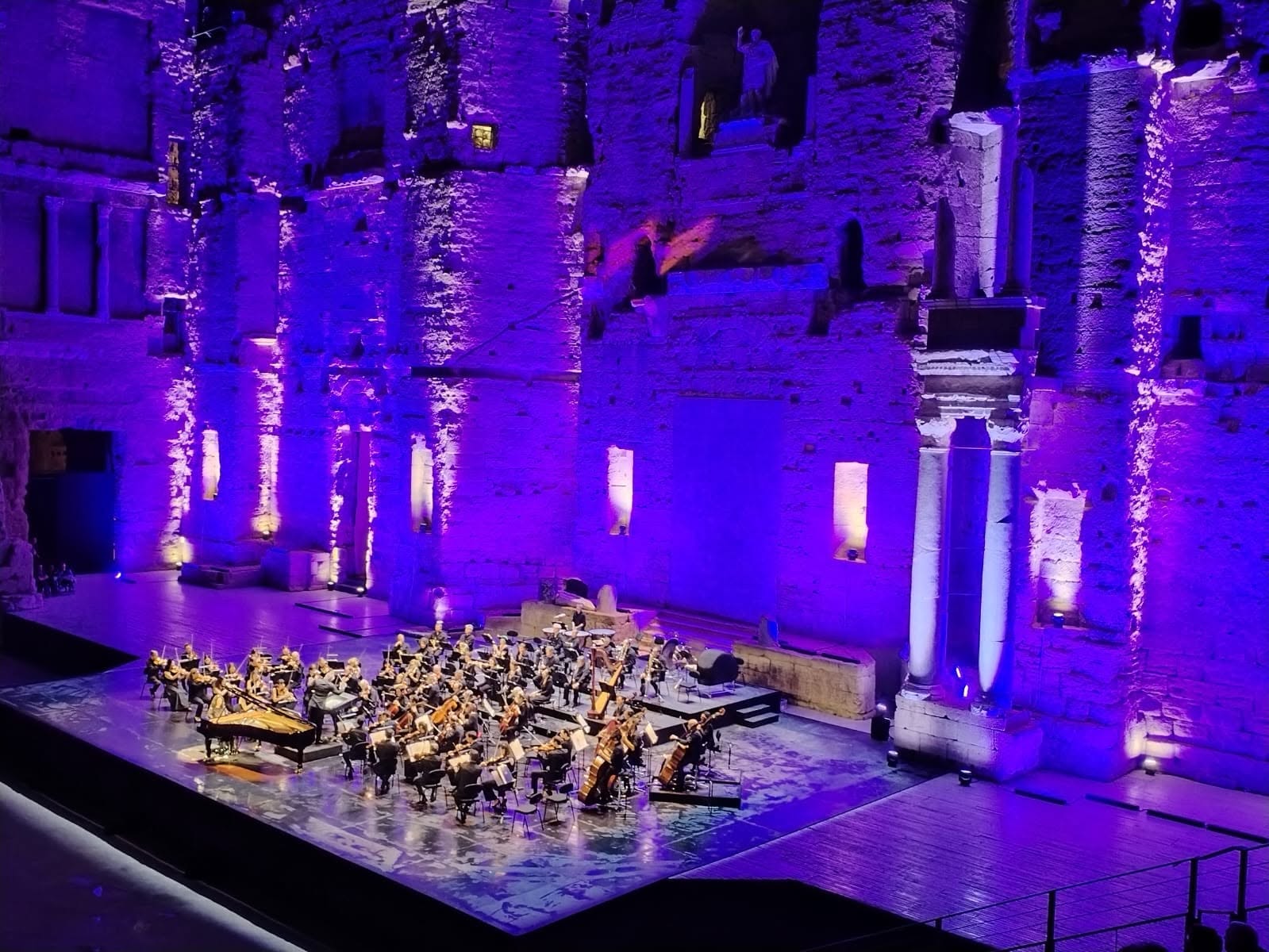 L’orchestre au théâtre antique d’Orange